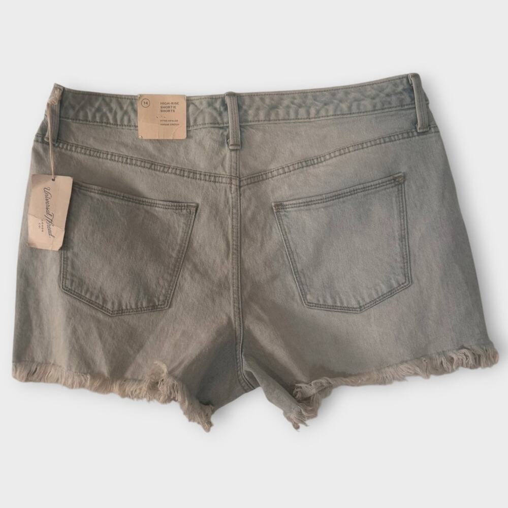 Universal Thread Size 14 32R Denim Vintage Stretch Shortie Shorts NEW NWT - Picture 12 of 13